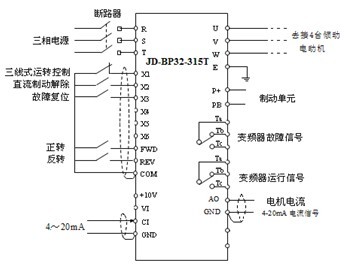 变频器与plc接线图